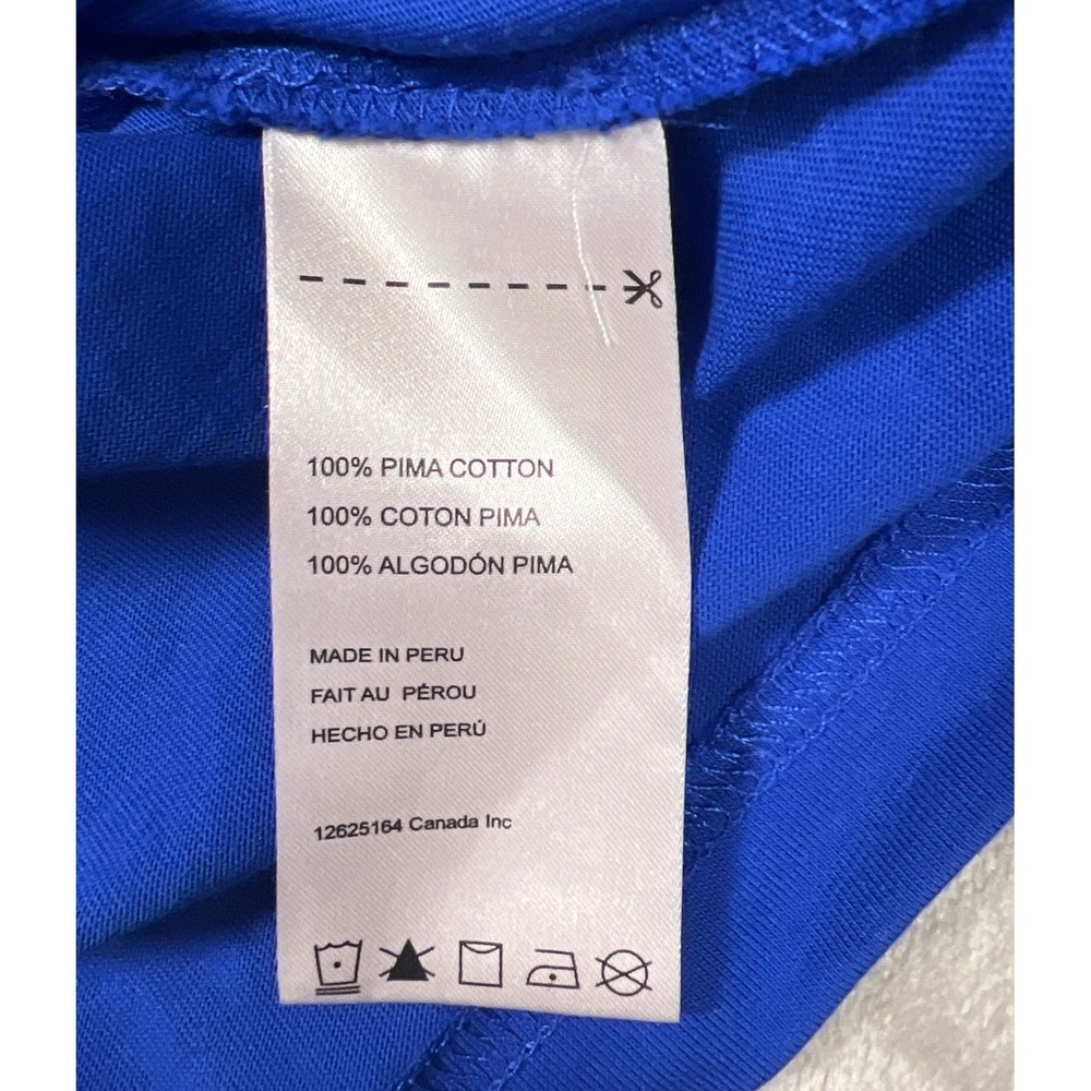 Psycho Bunny Mens Royal Blue Pima Cotton Neon 3D Graphic Tee Small - Picture 8 of 8